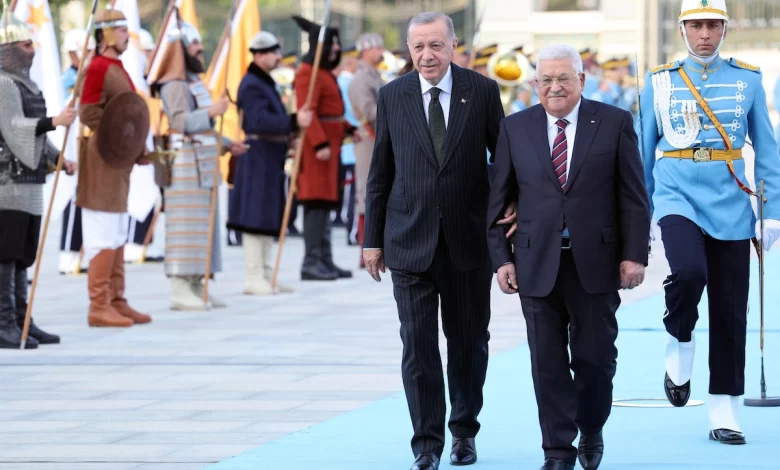 Mahmoud Abbas with Recep Tayyip Erdoğan